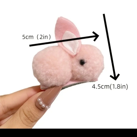 New Purple Hair Clip Bunny - Picture 2 of 2